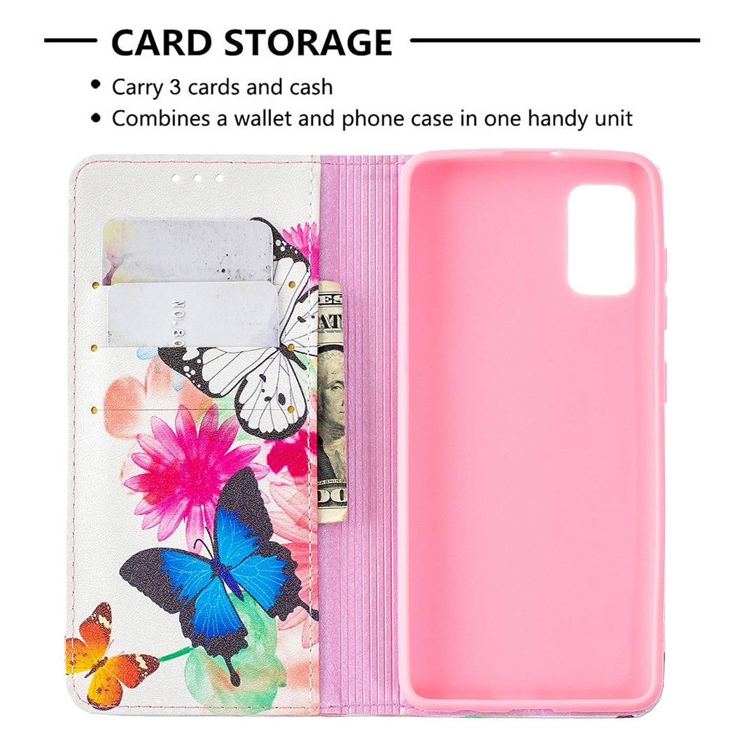 Für Samsung Galaxy A41 A415F Kunstleder Handy Tasche Book Motiv 8 Schutz Hülle Case Cover Etuis Neu