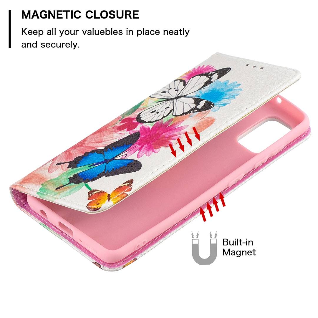 Für Samsung Galaxy A41 A415F Kunstleder Handy Tasche Book Motiv 8 Schutz Hülle Case Cover Etuis Neu