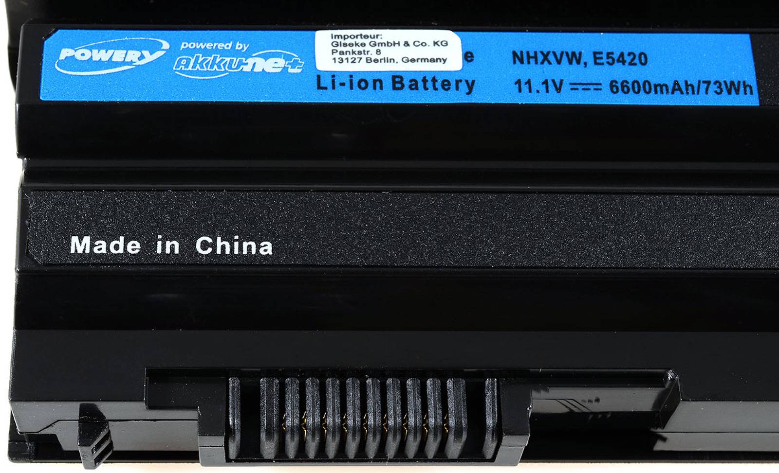 Powery Powerakku für Dell Typ PRRRF, 11,1V, Li-Ion