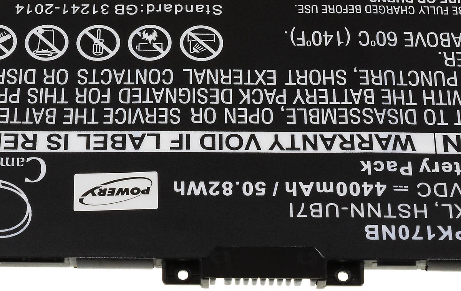 Powery Akku für Laptop HP Envy 17m / Typ TPN-W127, 11,55V, Li-Ion