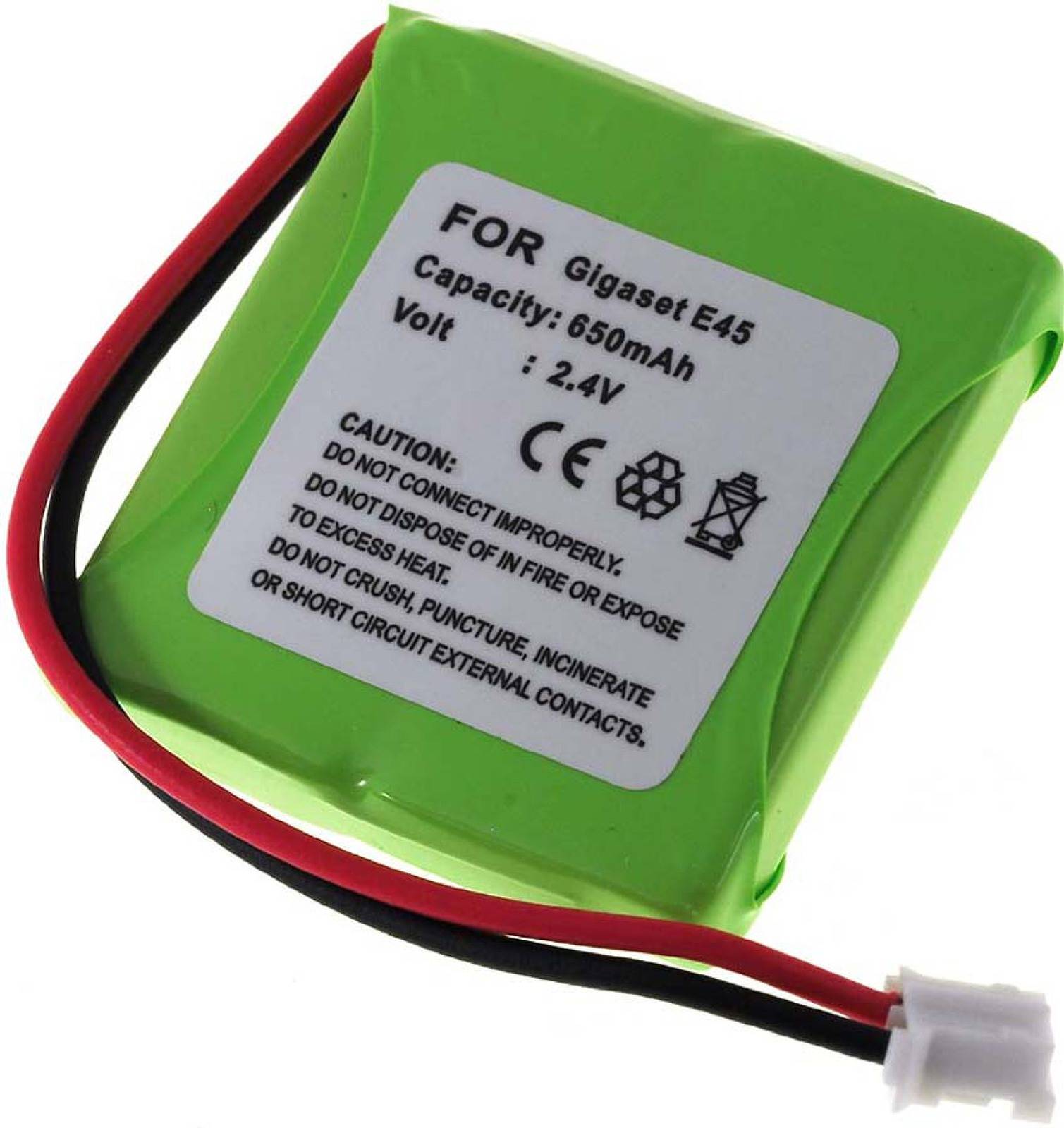 Powery Akku passend für Siemens gigaset E45/ E450/ E455 / Swisscom Top S329 u.a., 2,4V, NiMH