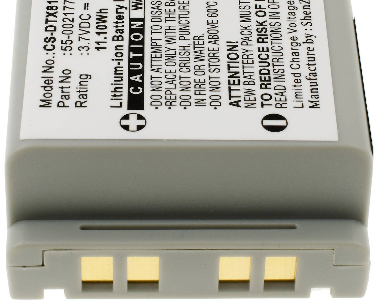 Powery Akku für Barcode Scanner Casio DT-X8-10C-CN, 3,7V, Li-Ion