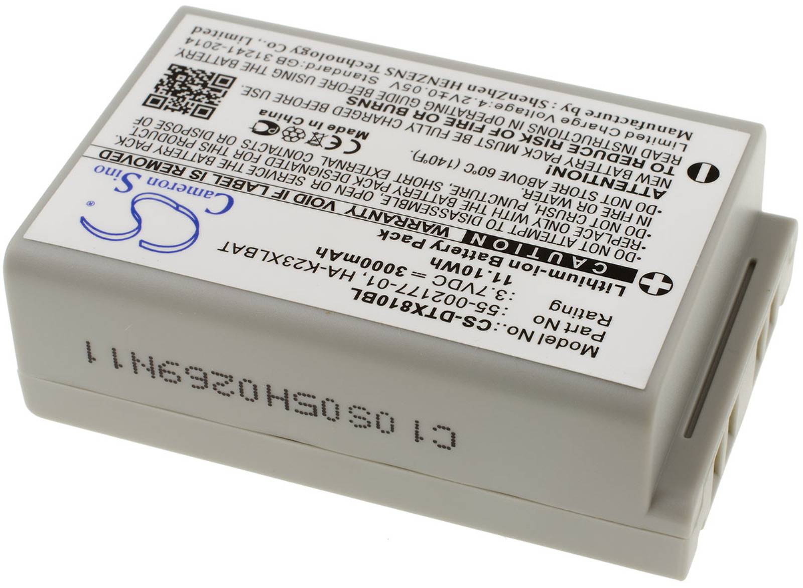 Powery Akku für Casio Typ HA-K23XLBAT, 3,7V, Li-Ion