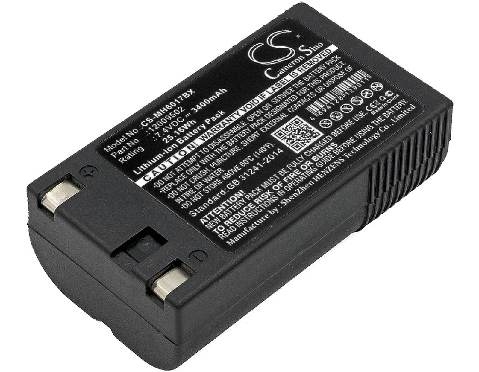 Powery Akku für Barcode-Scanner Monarch/Paxar 6017 / 6032 / Typ 12009502, 7,4V, Li-Ion