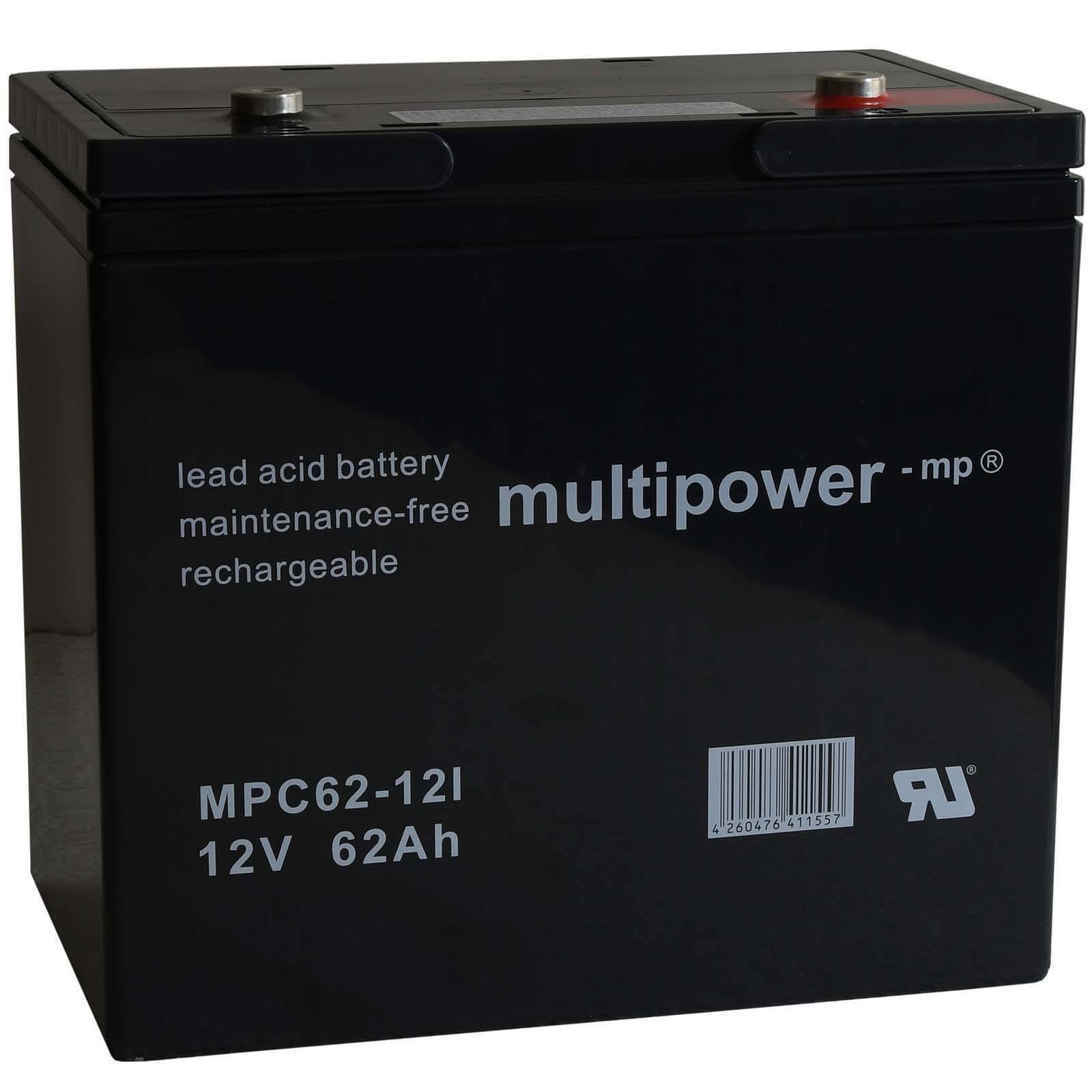 Powery Powery Bleiakku multipower MPC62-12I zyklenfest, 12V, Lead-Acid