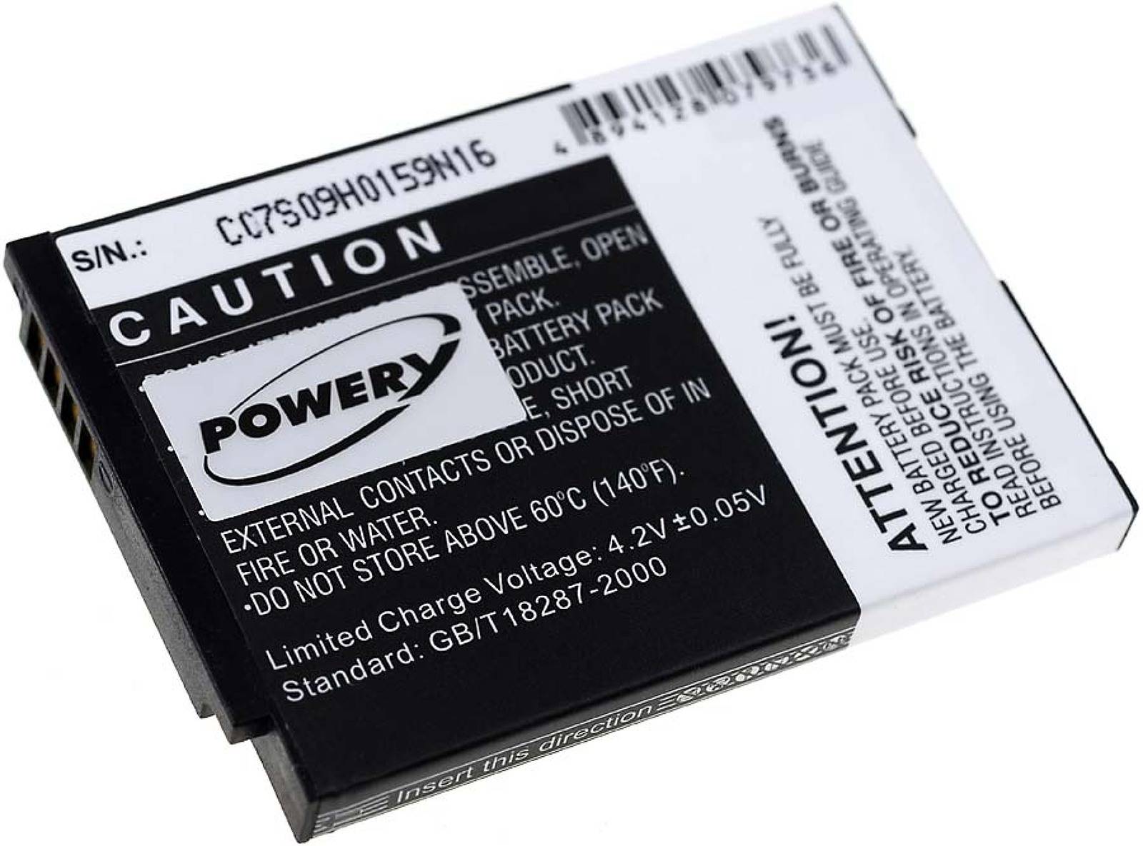 Powery Akku kompatibel mit Philips Typ 20600002300, 3,7V, Li-Ion