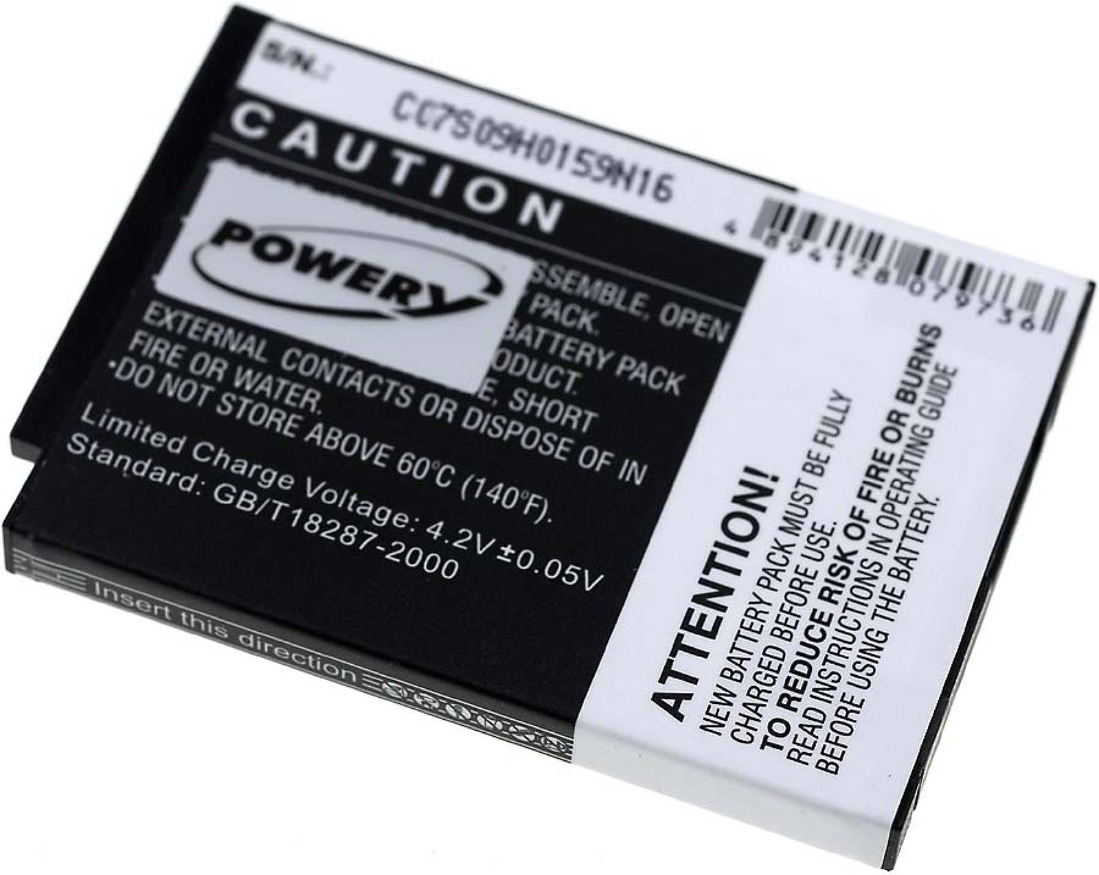 Powery Akku kompatibel mit Philips Typ 20600002300, 3,7V, Li-Ion