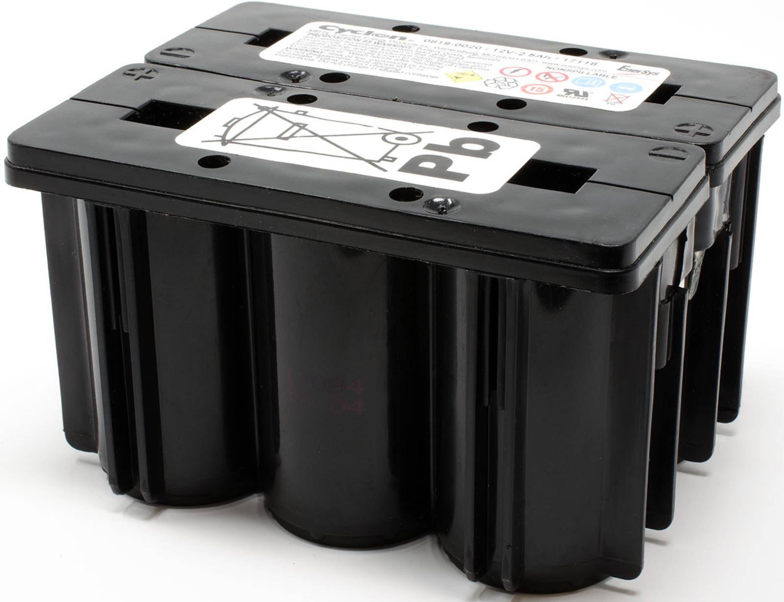 Enersys / Hawker Bleiakku, Monoblock (D 2x3) 12V 2,5Ah, 12V, Lead-Acid