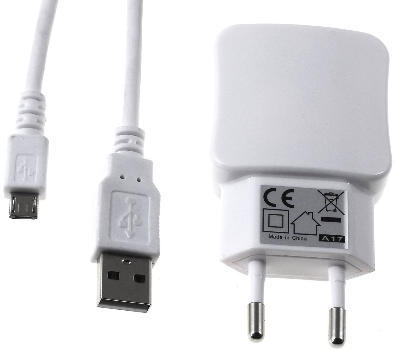 Powery Multi-Ladeadapter mit 2x USB 2,1A inkl. Ladekabel für Samsung Galaxy S5 / S6