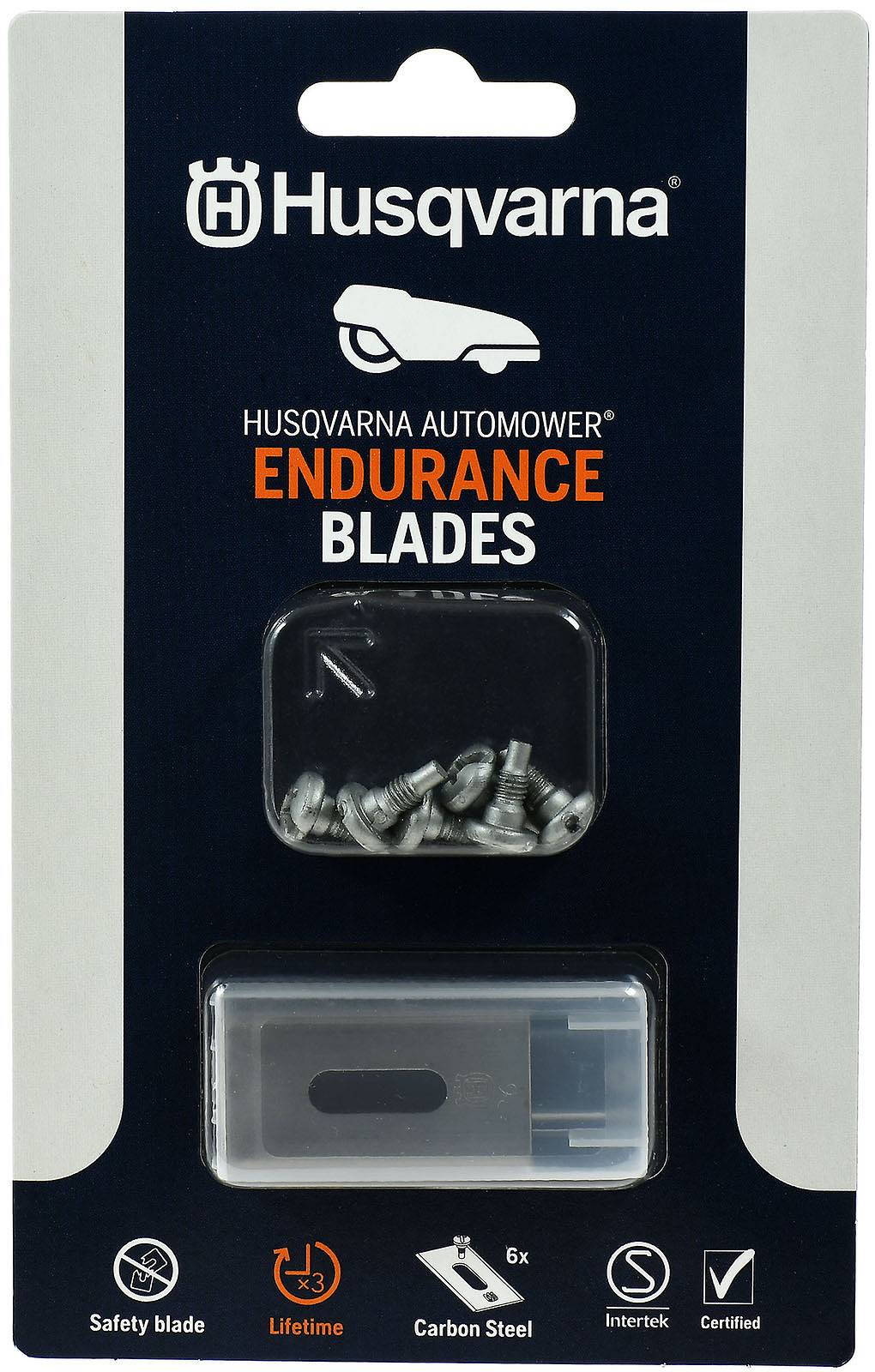 Langloch Ersatz-Messer-Klingen langlebig 6er Blister Endurance Messer kompatibel mit Husqvarna Autom