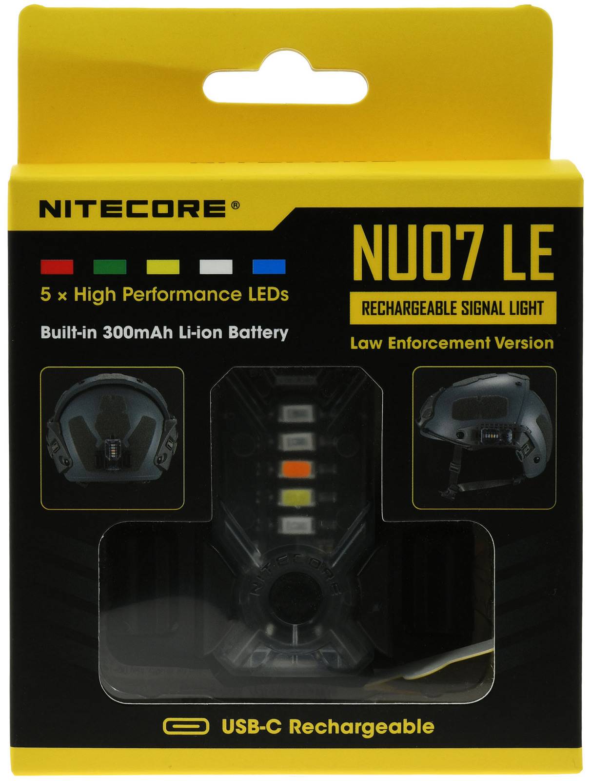 Nitecore NU07 LE Signal-Leuchte in 5 Farben mit USB-C, Li-Ion