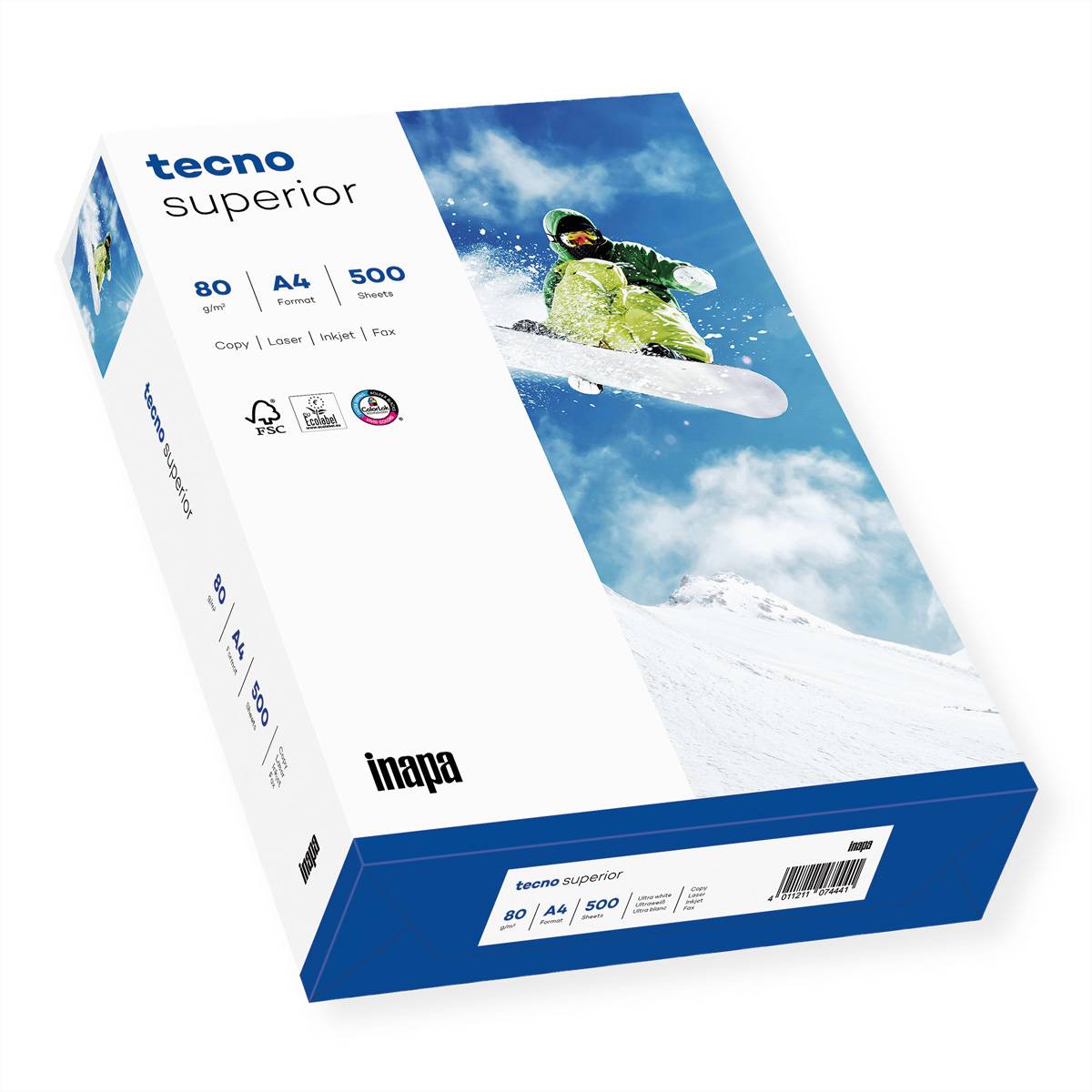 PAPYRUS - Kopierpapier weiß A4 80g Superior tecno Packung 500 Blatt - Normal/Kopierpapier - 80 - Normal/Kopierpapier - 8