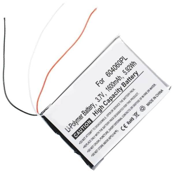 Akku für Becker 604060 Li-Pol 3,7 Volt 1600 mAh weiß