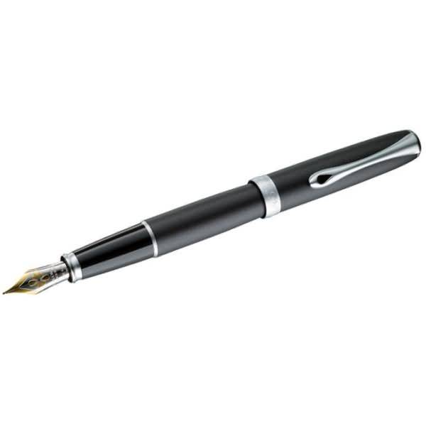 Füllhalter Excellence A2 lapis schwarz matt chrom 14 kt EF