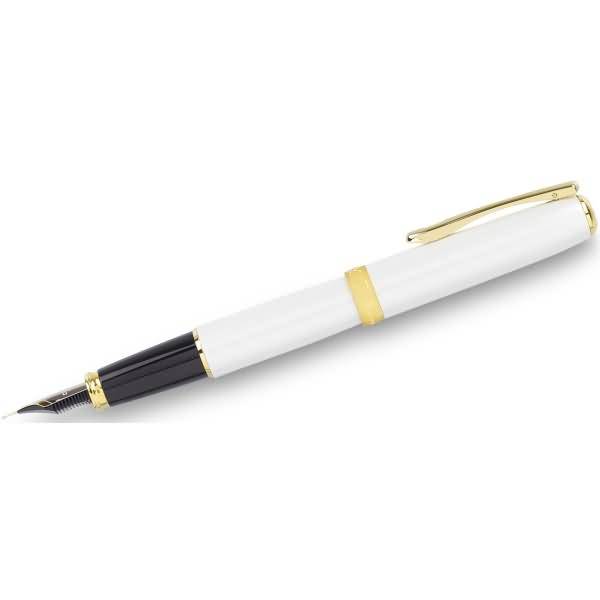 Füllhalter Excellence A2 weiß Perlmutt weiß 14kt EF
