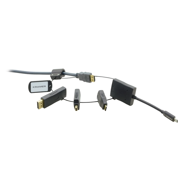 KRAMER AD-RING-5 - Adapterring (Mini-DisplayPort male/HDMI female | USB Typ-C male/HDMI female | DisplayPort male/HDMI KRAMER AD-RING-5 - Adapterring (Mini-DisplayPort male/HDMI female | USB Typ-C male/HDMI female | DisplayPort male/HDMI
