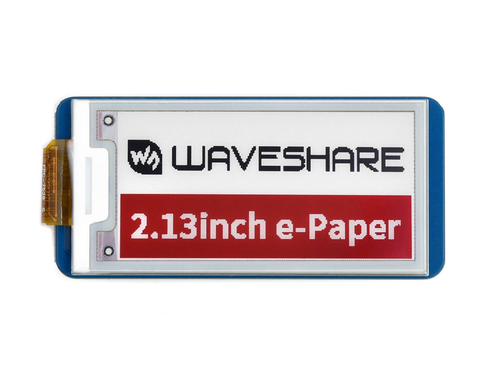 WaveShare 2.13inch E-Paper E-Ink Display Module (B) for Raspberry Pi Pico, 212×104, Red / Black / White, SPI