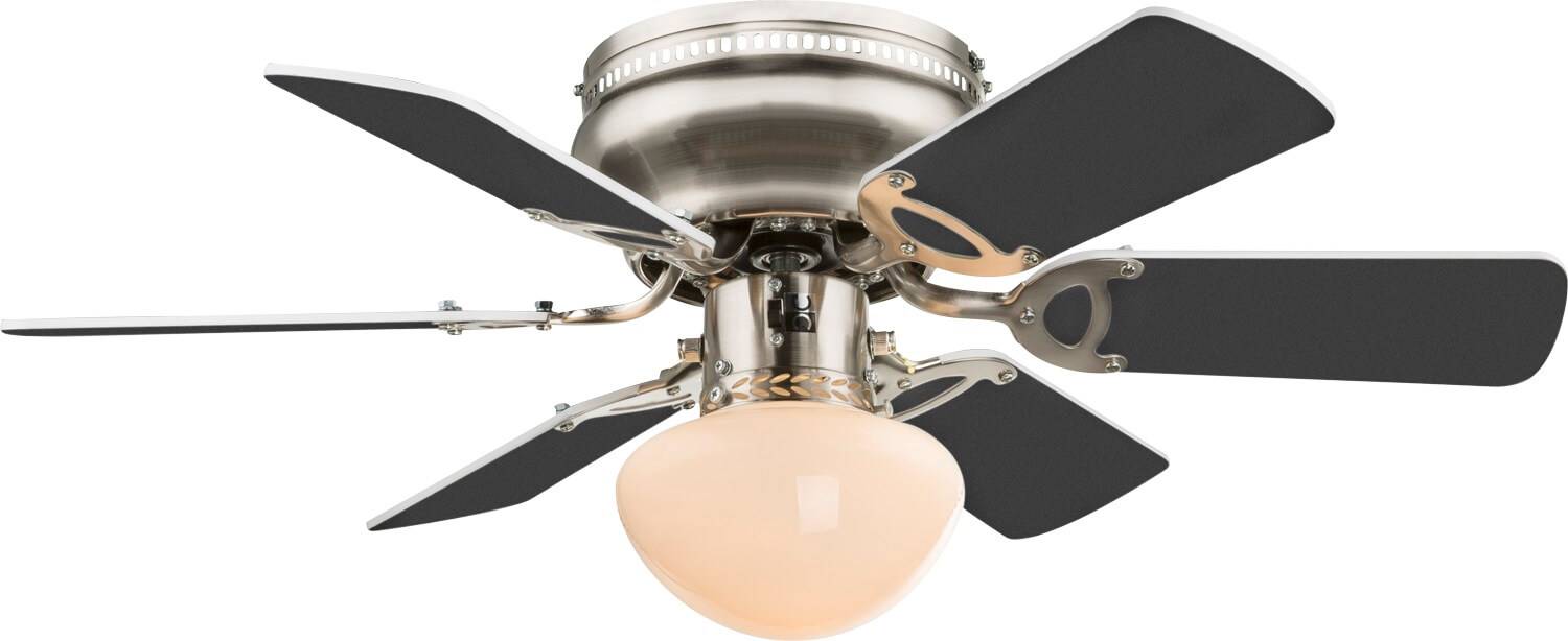 Deckenventilator Ugo 76 cm Weiß / Graphit mit Licht