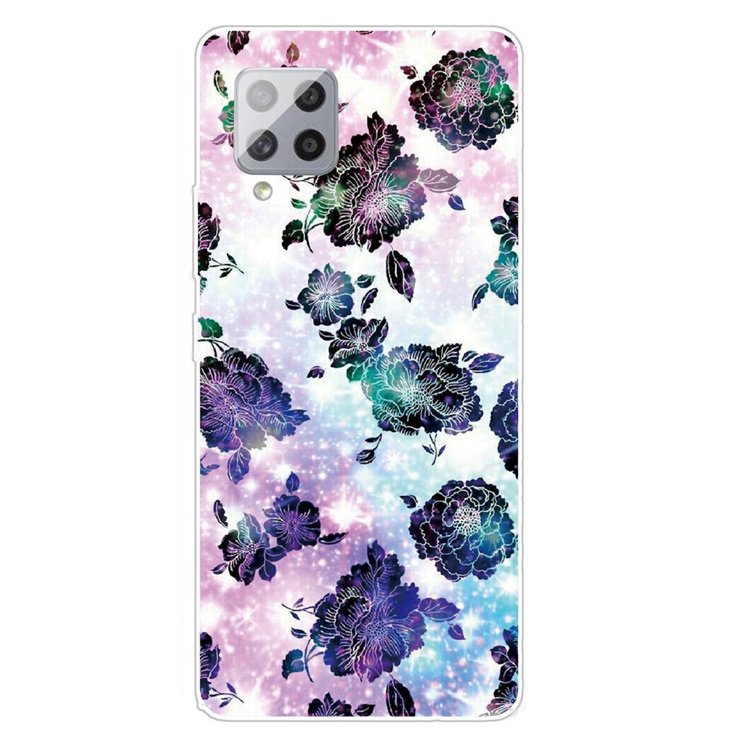 Für Samsung Galaxy A42 5G Silikon Case TPU Chrysantheme Schutz Muster Tasche Hülle Cover Etuis Zubehör