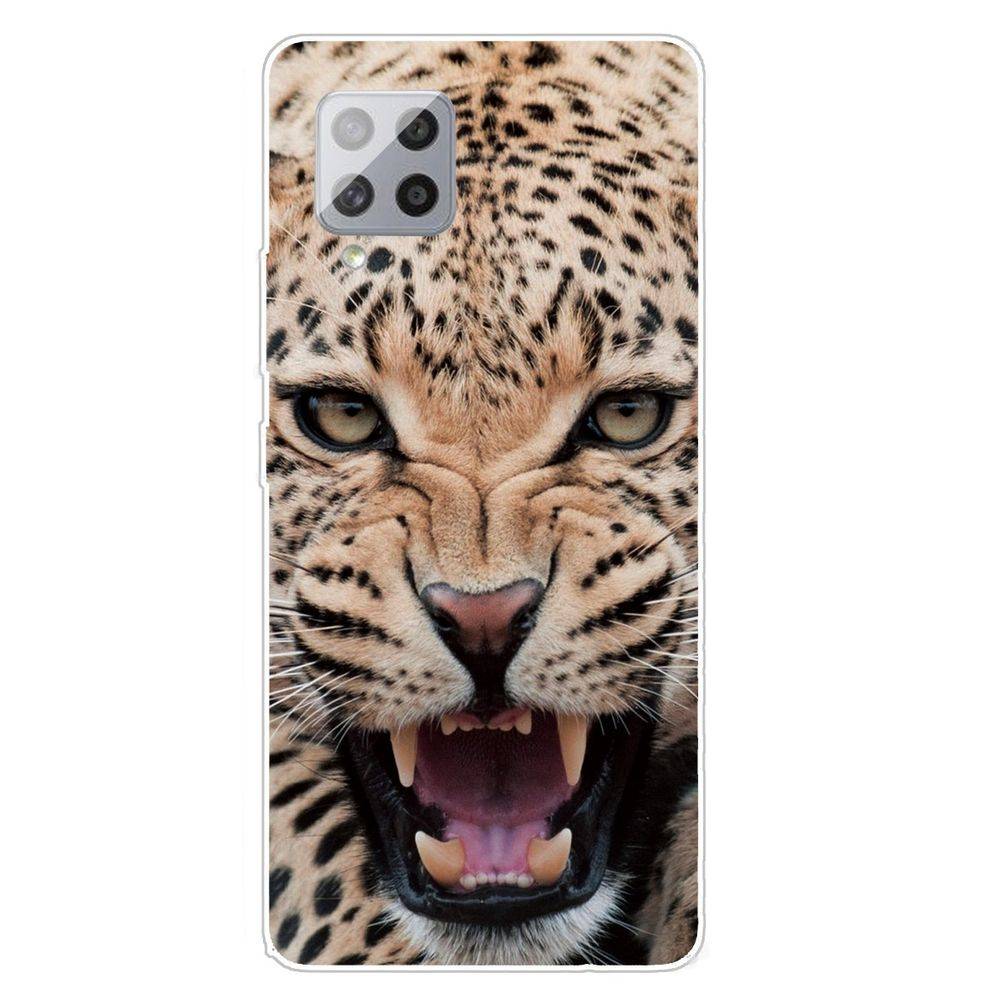 Für Samsung Galaxy A42 5G Silikon Case TPU Jaguar Schutz Muster Tasche Hülle Cover Etuis Zubehör