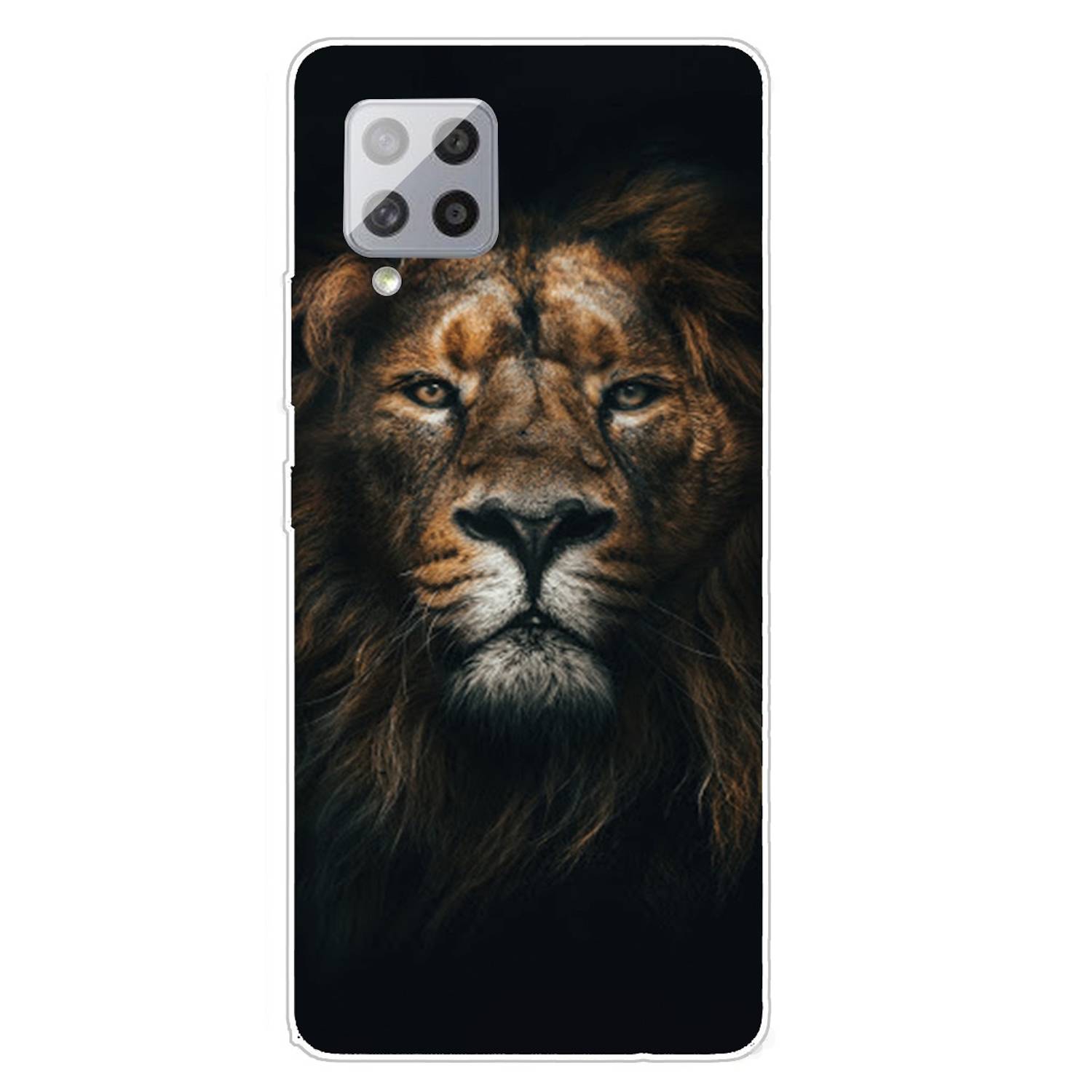 Für Samsung Galaxy A42 5G Silikon Case TPU Löwe Schutz Muster Tasche Hülle Cover Etuis Zubehör
