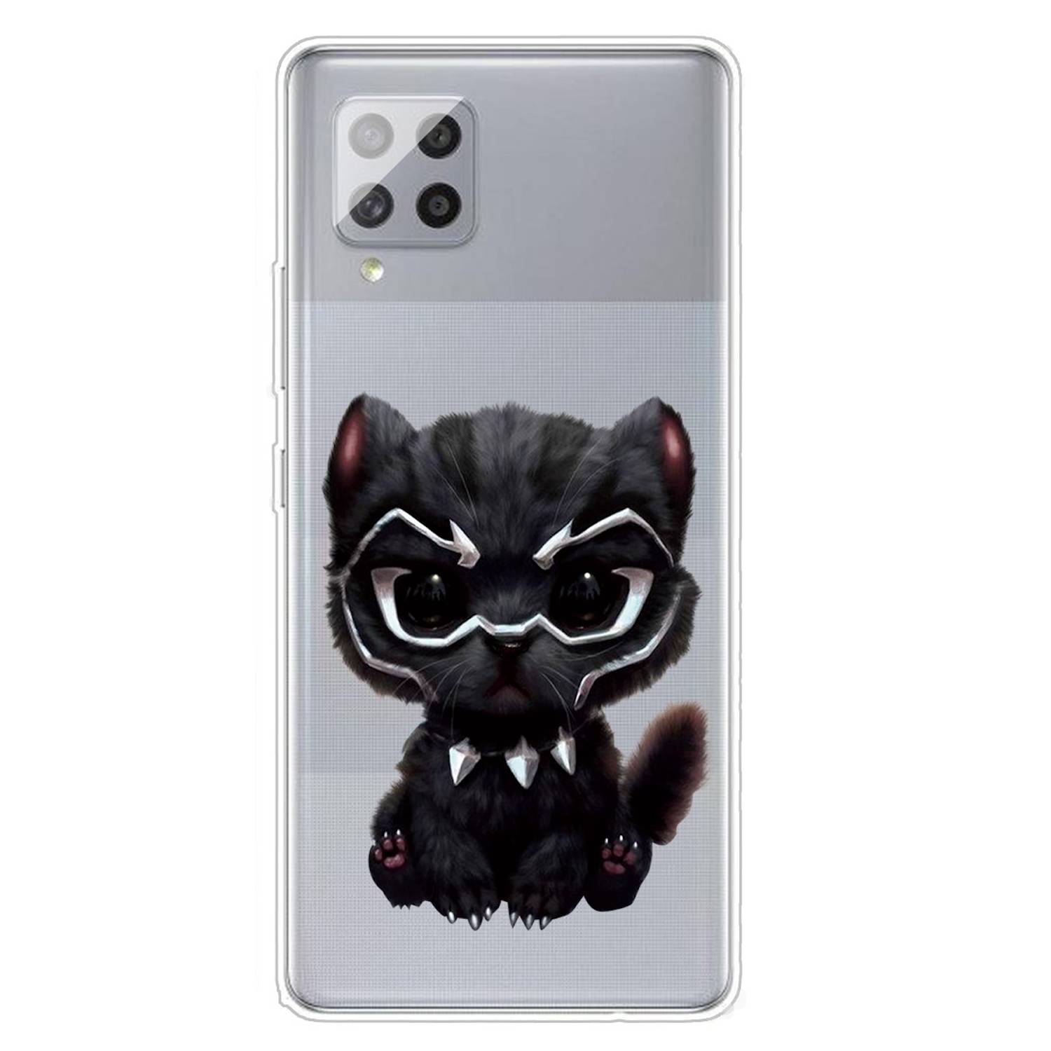 Für Samsung Galaxy A42 5G Silikon Case TPU Panther Schutz Muster Tasche Hülle Cover Etuis Zubehör