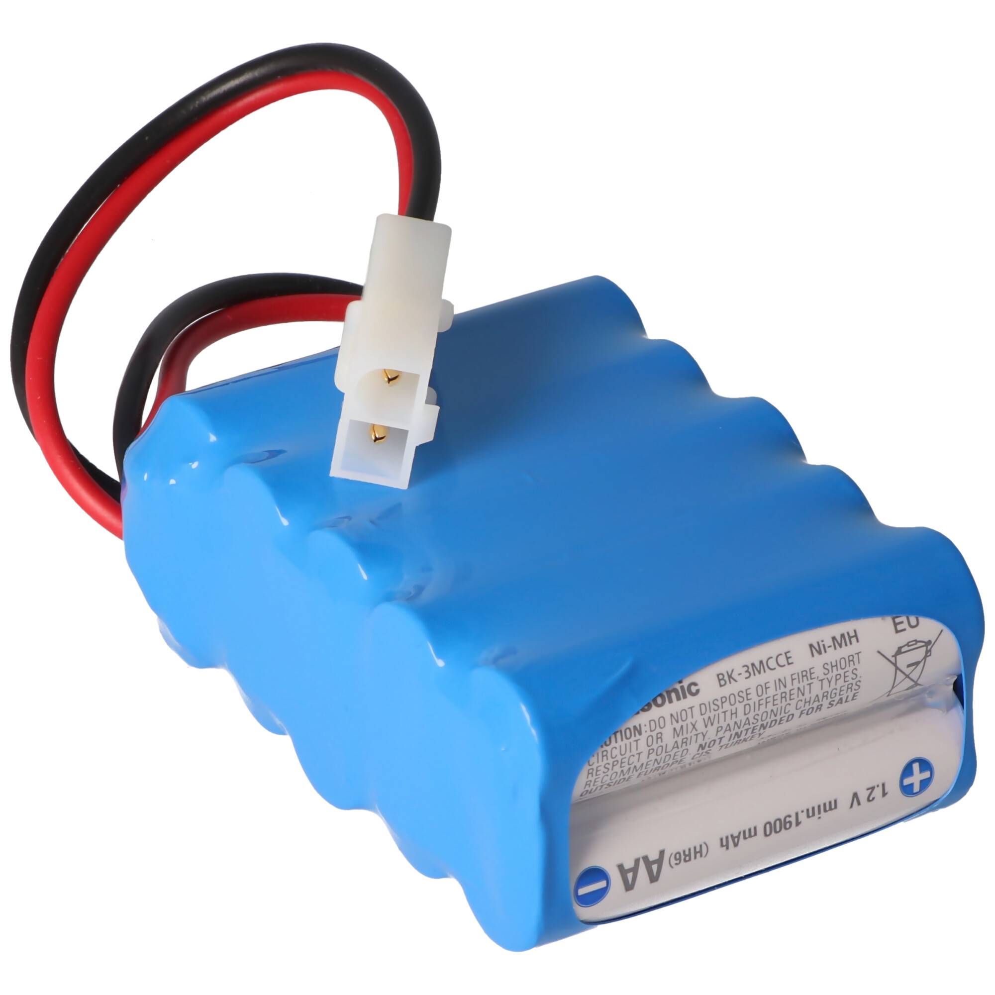 12 Volt Akkupack bestehend aus 10x Panasonic Eneloop AA Mignon Akku inklusive Tamiya Buchse