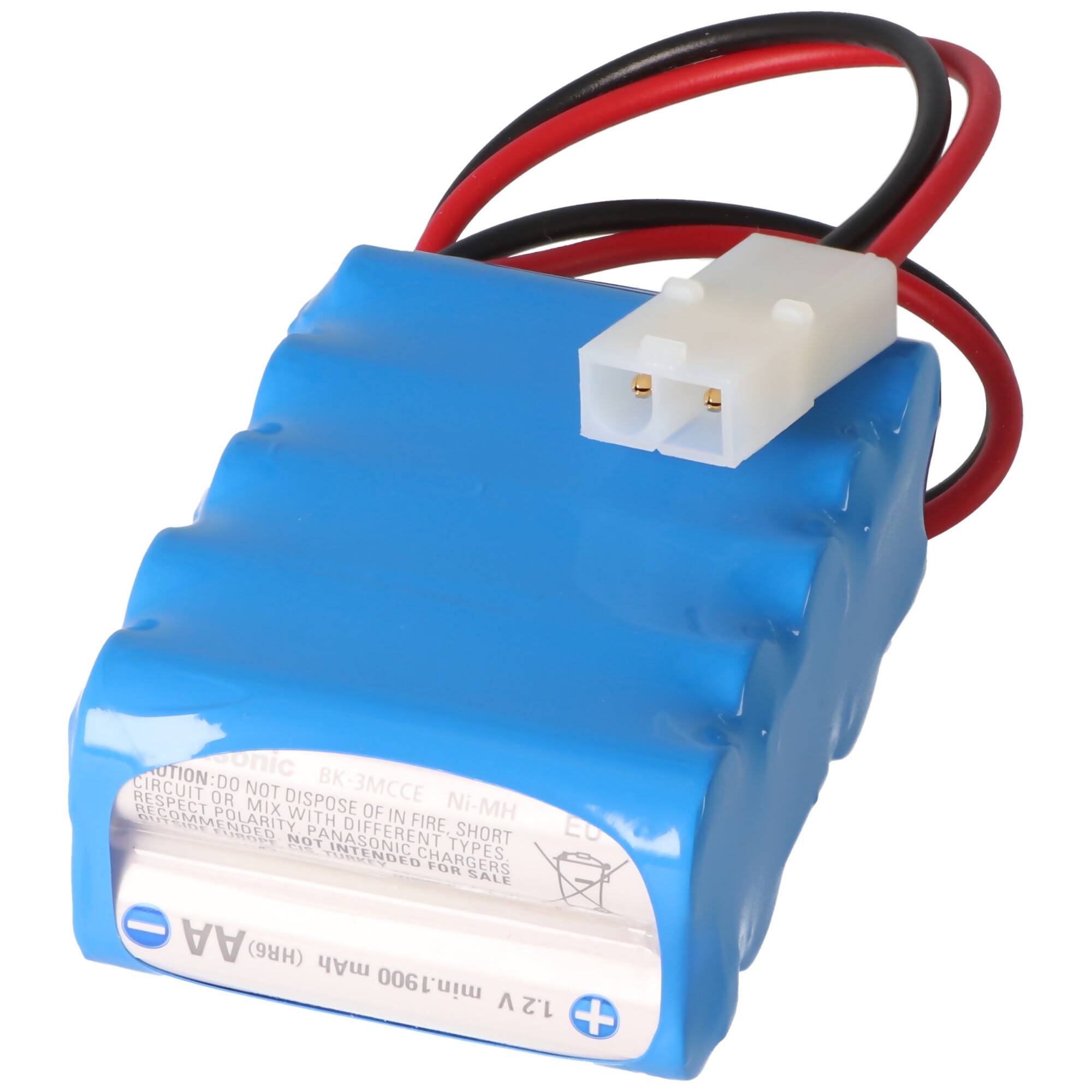 12 Volt Akkupack bestehend aus 10x Panasonic Eneloop AA Mignon Akku inklusive Tamiya Buchse