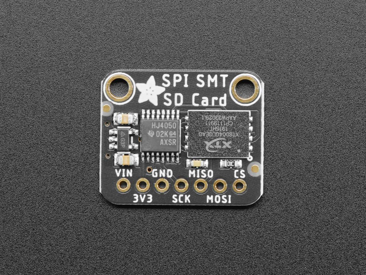 Adafruit SPI Flash SD Card - XTSD 512 MB Write Speed Class 8 FAT Formatting 4899