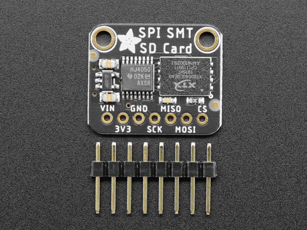 Adafruit SPI Flash SD Card - XTSD 512 MB Write Speed Class 8 FAT Formatting 4899
