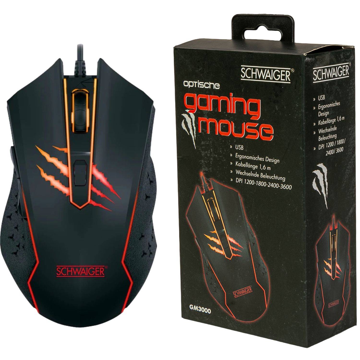 Gaming Maus Optisch RGB LED Beleuchtung