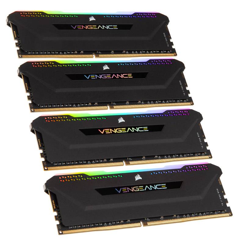 DIMM 32 GB DDR4-3600 4x 8 GB Quad Kit schwarz Vengeance RGB PRO SL INTEL XMP