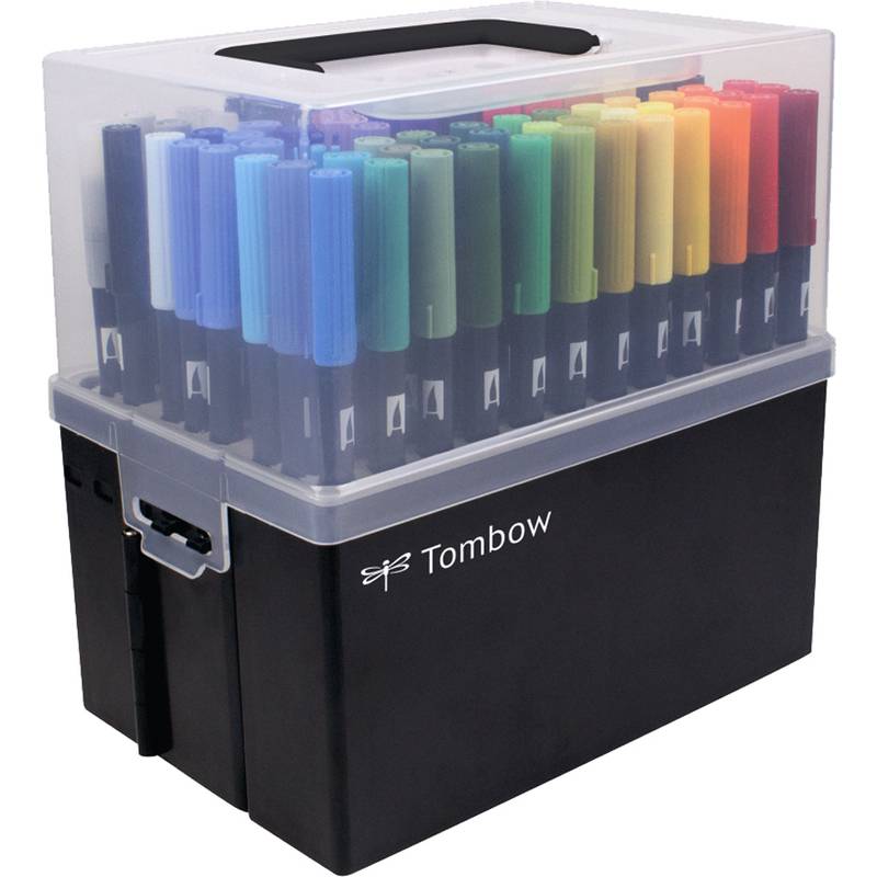 Tombow Doppelfasermaler "ABT DUAL BRUSH PEN",108er Stiftebox