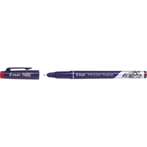 Fineliner FriXion - 0,45 mm rot radierbar.