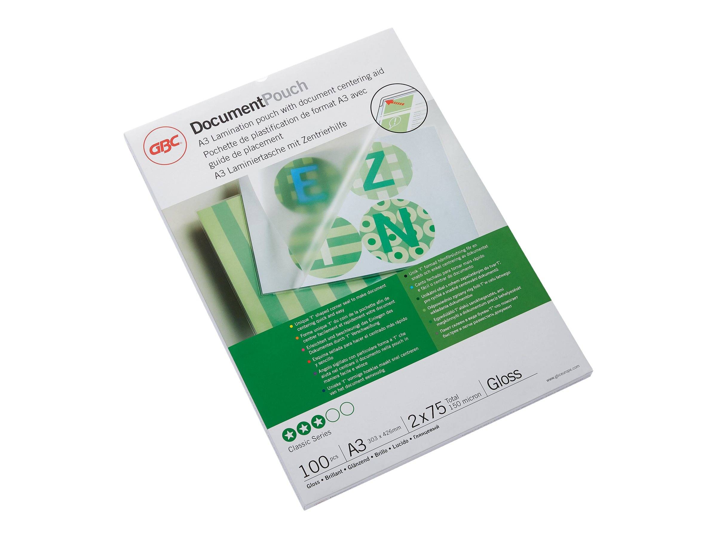 GBC - Ibico - 75 Mikron - 303 x 426 mm Taschen für