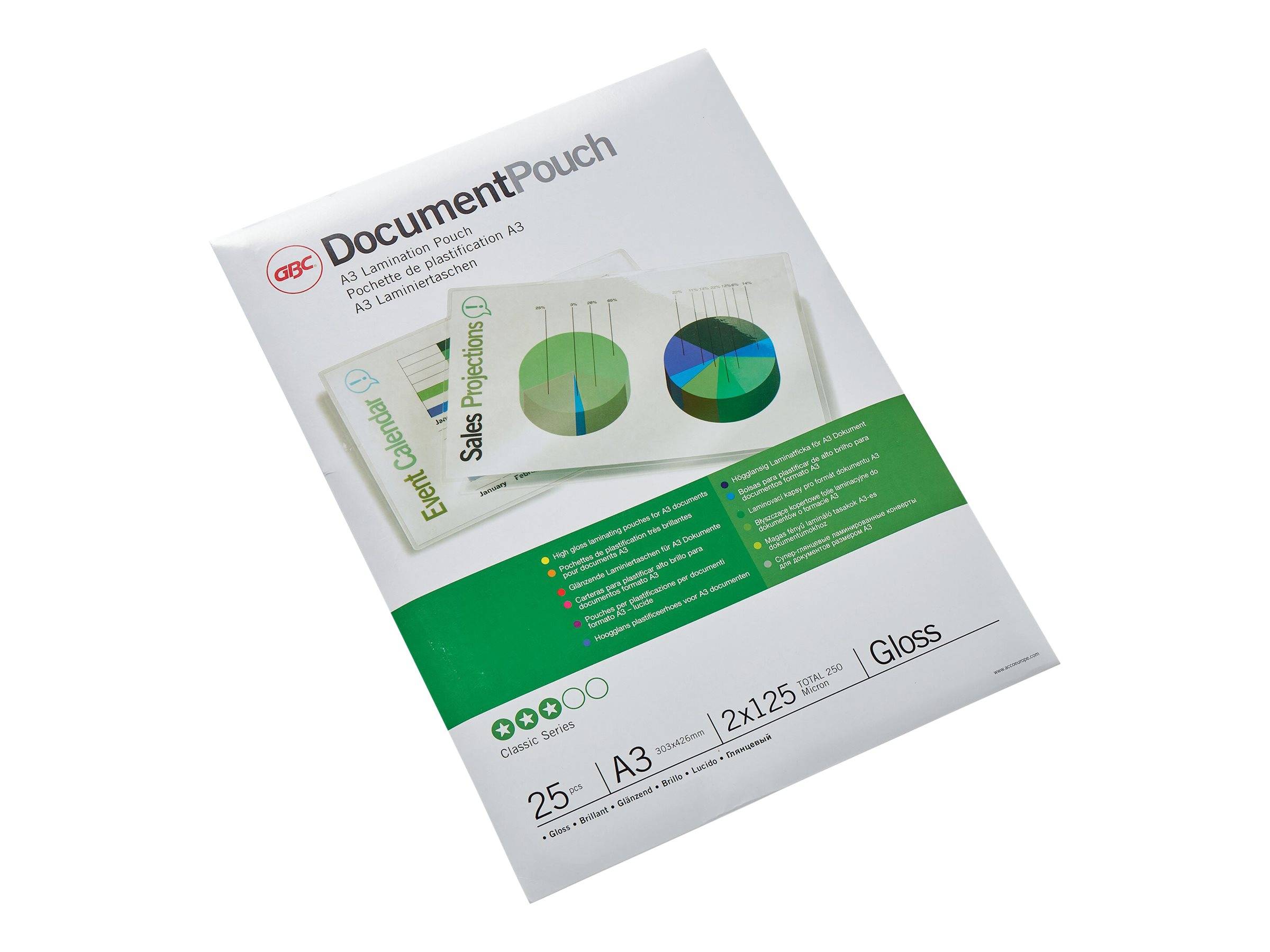 GBC Document Laminating Pouch - 250 Mikrometer