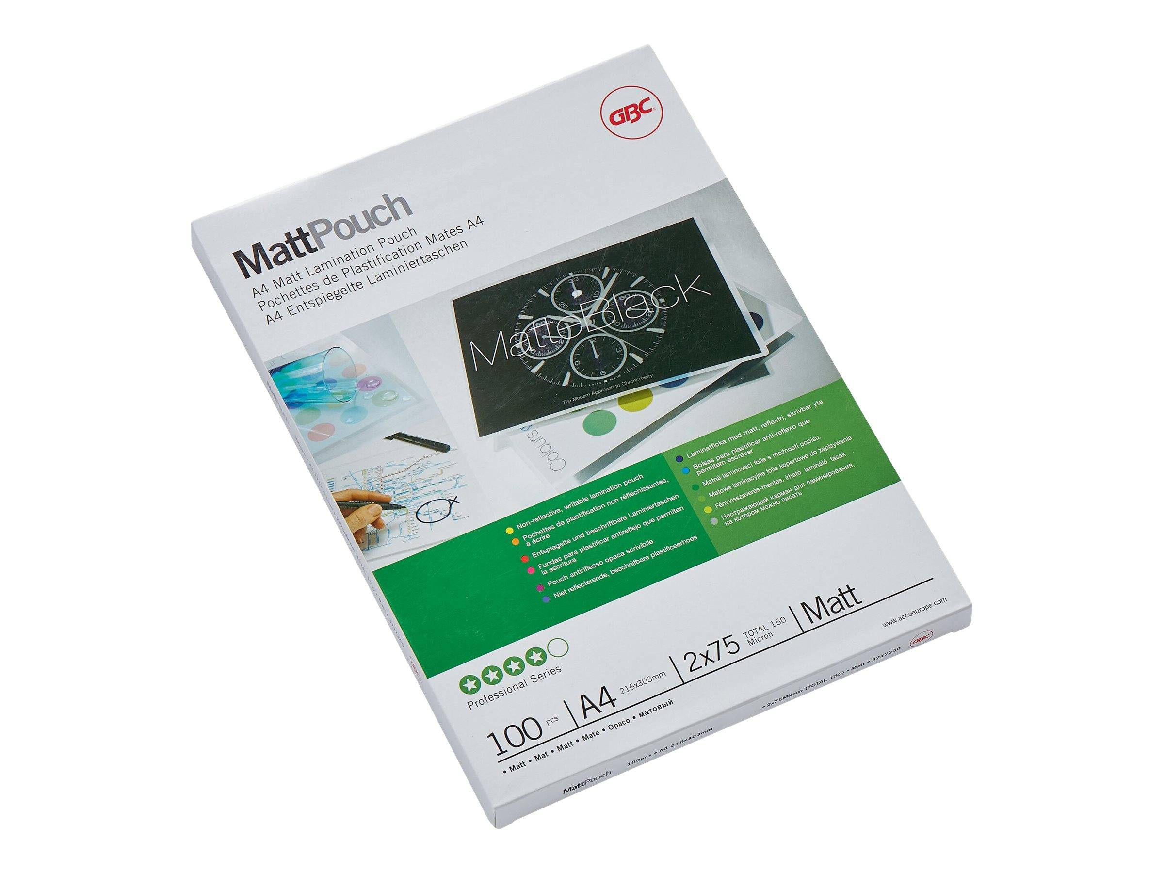 GBC - 75 Mikron - 100er-Pack - Matte - 216 x