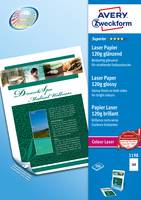 Avery Zweckform Laserpapier-Verpackung mit der Aufschrift „Laserpapier 120g