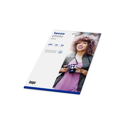 tecno Inkjet-Foto-Papier "photo plus", DIN A4, 180 g/qm