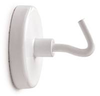 JAKOB MAUL - Maul - Hakenmagnet - 4,7 cm Durchmesser - weiß (Packung mit 5)