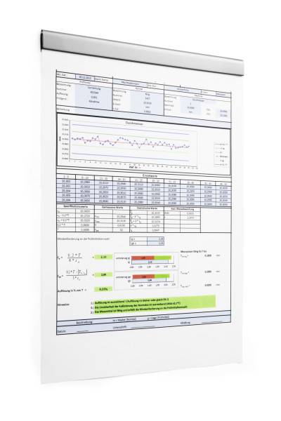 Durable DURAFIX Rail 210 mm, A4, Silber, 5 Stück(e), 210 mm, 17 mm