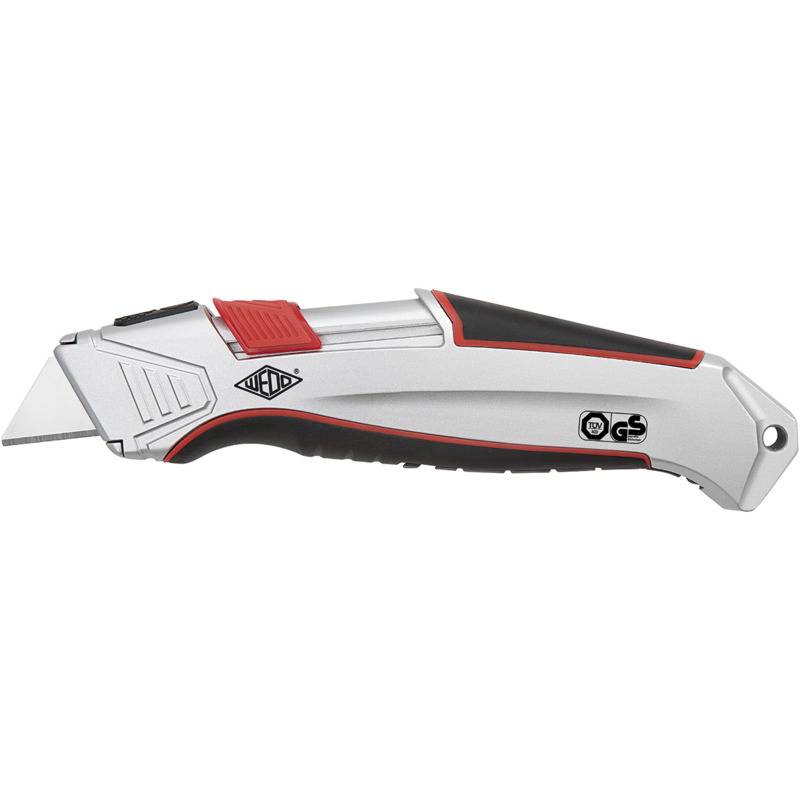 WEDO Safety-Cutter ALU, Klinge: 19 mm, silber/anthrazit/rot