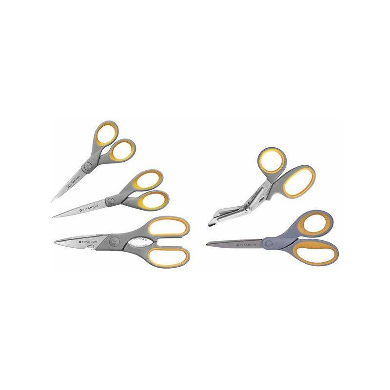 WESTCOTT Schere Titanium Super, 2er-Set, Länge: 130 + 180 mm