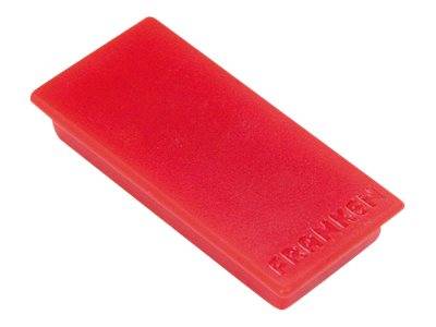 Franken GmbH FRANKEN Tacking - Magnet - rechteckig - 2.3 x 5 cm - Rot (Packung mit 10)