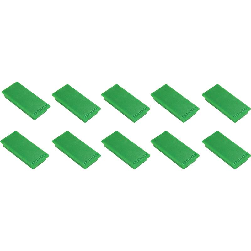 FRANKEN Haftmagnet, Haftkraft: 1,0 kg, 50 x 23 mm, grün