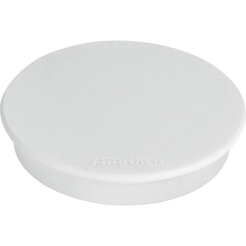FRANKEN Haftmagnet, Haftkraft: 800 g, Durchm. 32 mm, weiß