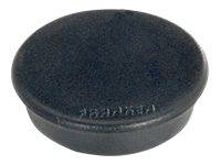 FRANKEN - Magnet - 3,2 cm Durchmesser - Schwarz (Packung mit 10)