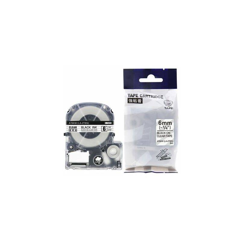 rillprint Schriftbandkassette, schwarz/weiß, 12 mm x 8 m