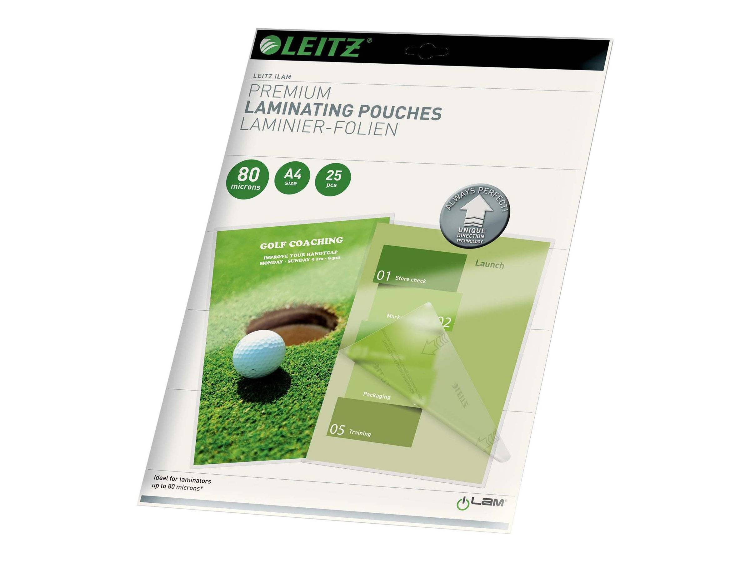 ESSELTE LEITZ - Leitz - Glänzend, kristallklar - A4 (210 x 297