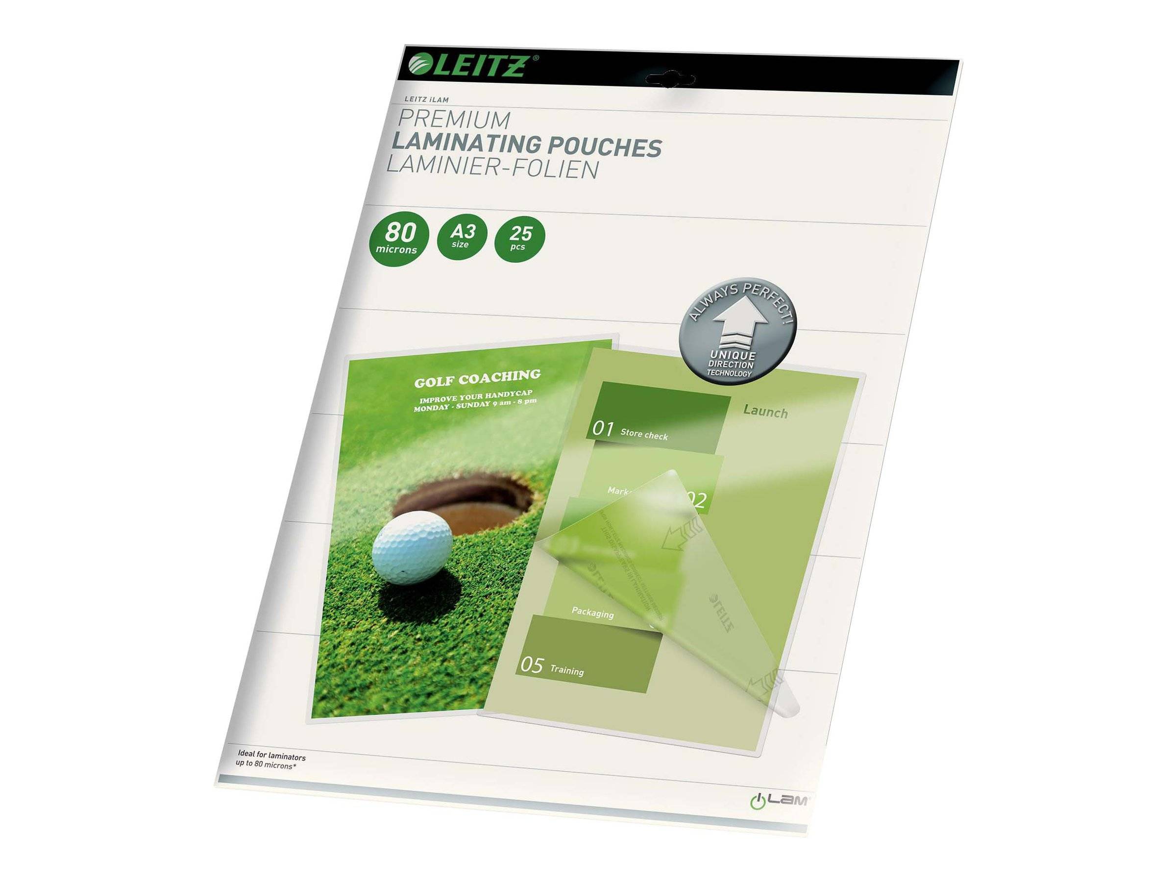 ESSELTE LEITZ - Leitz - Glänzend, kristallklar - A3 (297 x 420